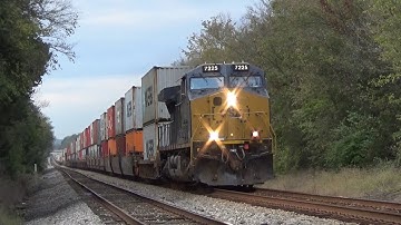 CSX CM44AC 7225 w/ Nice K5LA Leads Z-Train I025-23 on 10/23/21