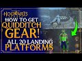 Hogwarts Legacy - How To Get QUIDDITCH GEAR - All 20 Landing Platform / Pad Locations - (BEST GUIDE)
