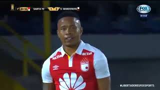 Santa Fé (COL) 3 x 0 Santiago Wanderers (CHI) - Melhores momentos Libertadores 2018 - 3° fase volta