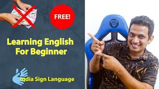 Learning English For Beginner | India Sign Language | English with Babu