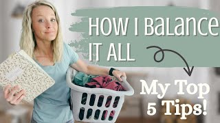 5 Tips For Balancing Homeschool Housework