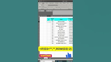 How to Create Automatic Serial Numbers in Excel | Easy Excel Tutorial #microsoftoffice