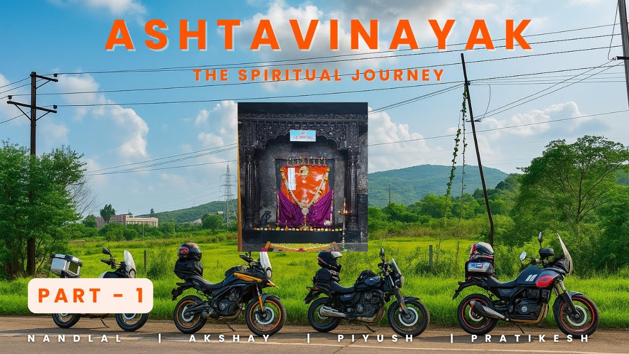 🙏 Ashtavinayak 2025 | Part 1 | Lehnyadri | Ozar | Ranjangaon | Siddhatek | Morgaon #royalenfield