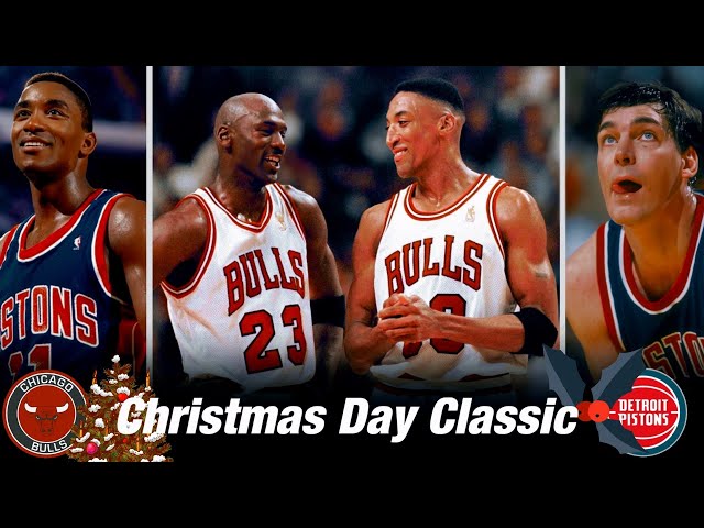 Christmas Day Game: Pistons vs Bulls 1990 🔥 Isiah vs Jordan 