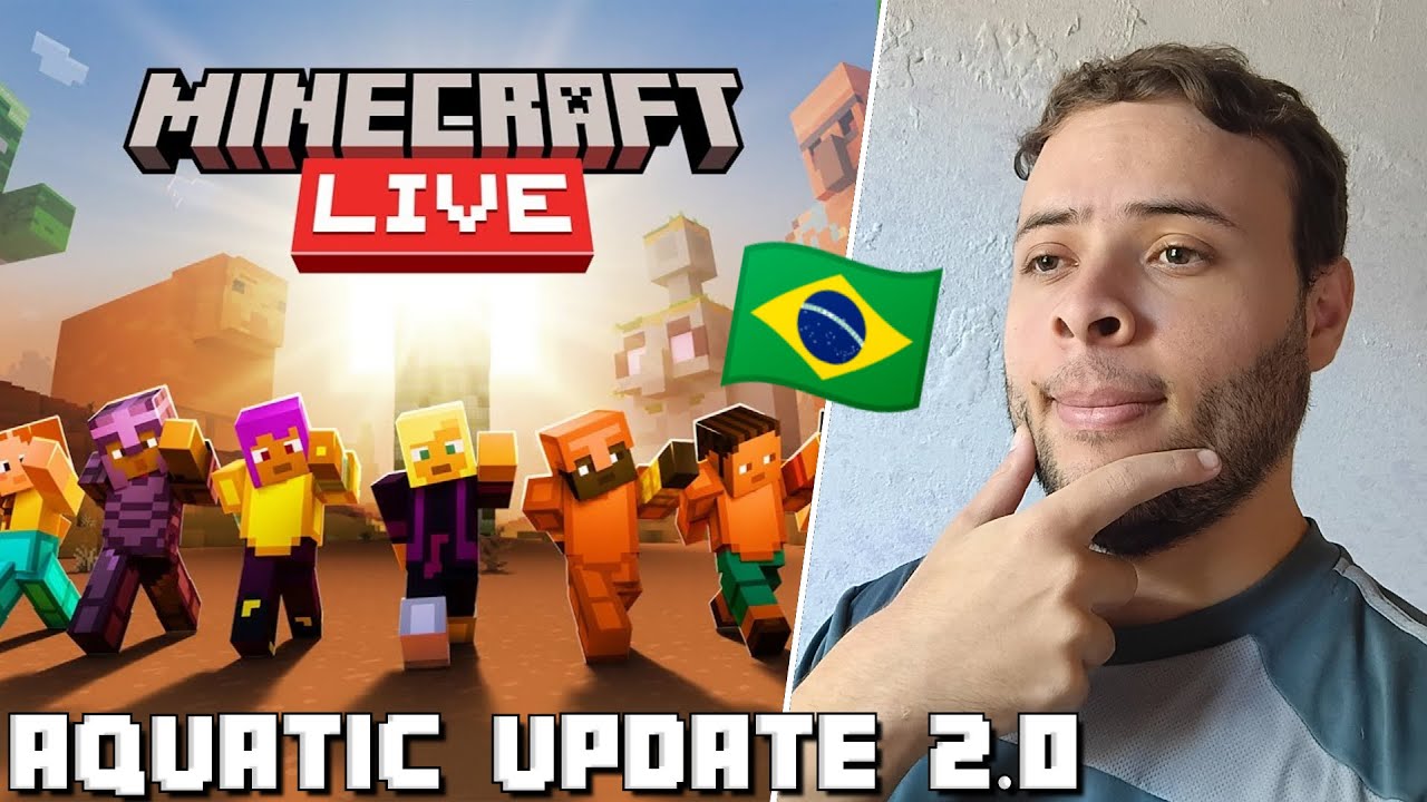 🇧🇷 MINECRAFT LIVE 2025 AO VIVO - AQUATIC UPDATE 2.0? - YouTube