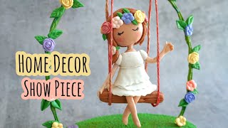 Pretty Girl Doll Showpiece | Home/ Room Decorating Ideas | Clay Craft Ideas