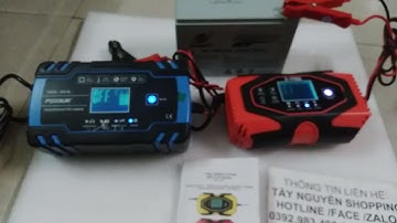 So Sánh Sạc ắc quy Foxure và Efast  12v-24v-200Ah cực thông minh Có khử Sunfat Phục Hồi Bình Ắc Quy.