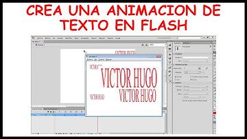 Animación de movimiento de texto en Flash (EJERCICIO 40)