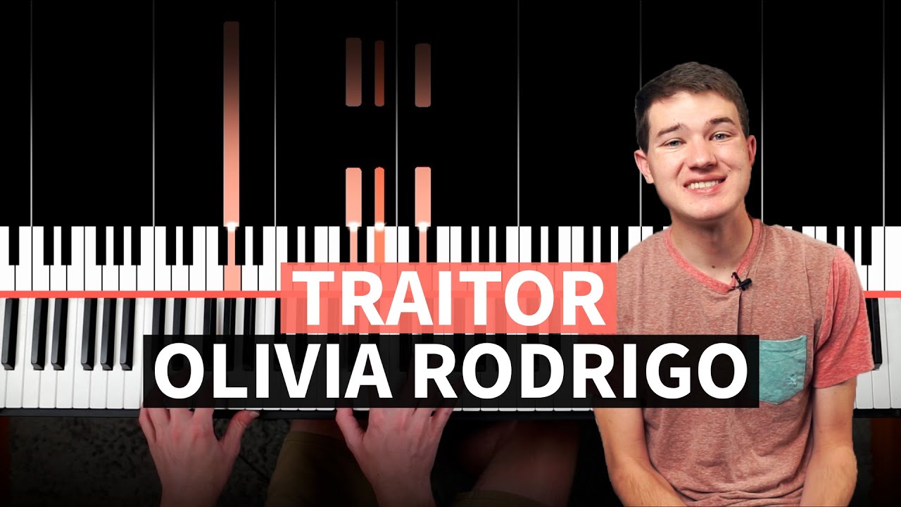 How to play TRAITOR - Olivia Rodrigo Piano Tutorial