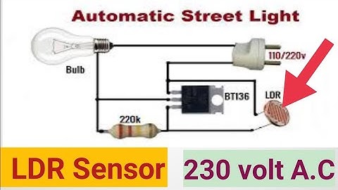 How to make 230 Volt bulb automatic ON/OFF using LDR sensor, very easy । BT136 LDR Switch