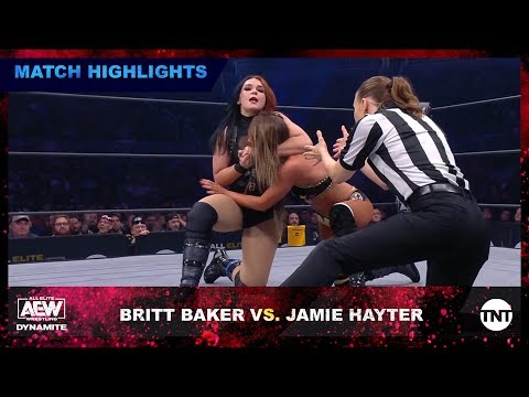 Britt Baker Gets Disgusting Treatment from Jamie Hayter in the AEW Ring