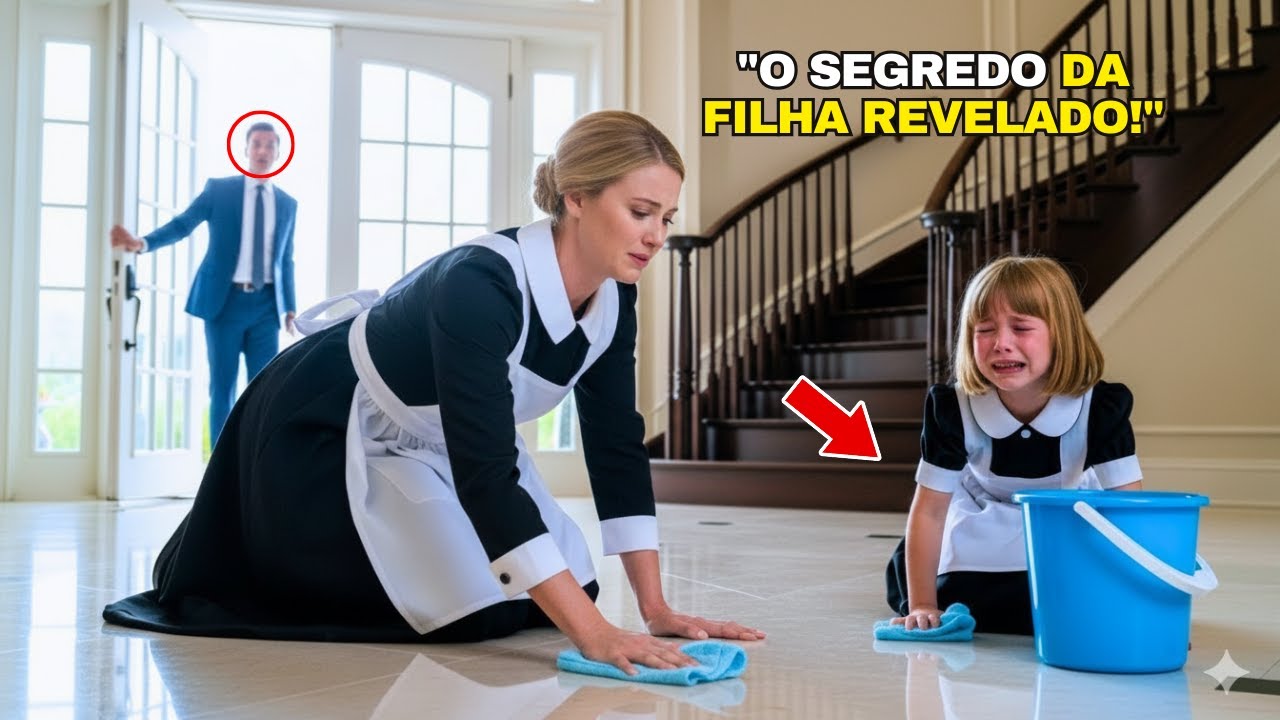 O bilionário retornou e encontrou sua filha trabalhando como empregada — o que fez chocou a todos.