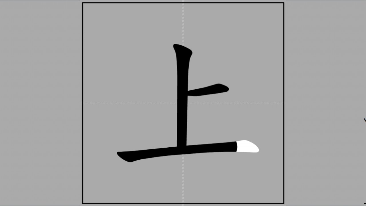 【上】shàng, shǎng (radical 一) 🖌 Stroke Order of Frequently Used ...
