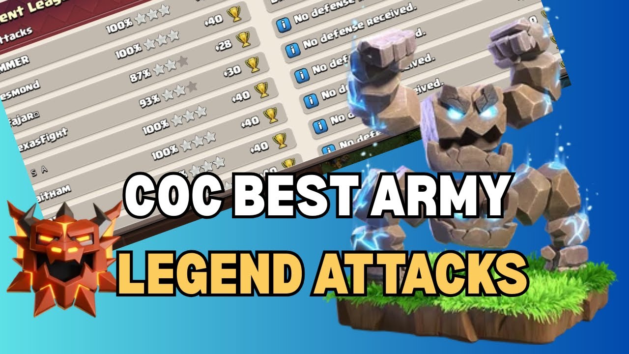 LEGEND RANK BATTLE ATTACK STRATEGY || CLASH OF CLANS ||