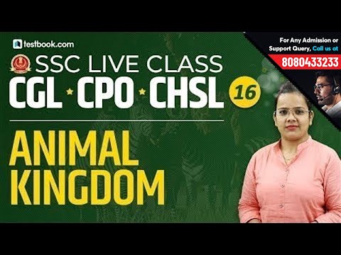 Animal Kingdom for SSC CPO Biology | SSC Live Classes GS Day 16 | SSC CGL & CHSL 2019