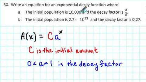 1105 RP2 030 - Constructing an Exponential Decay Model