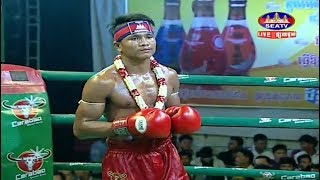 Moeun Sokhuch vs Senkhoum(thai), Khmer Boxing Seatv 17 March 2018, Kun Khmer vs Muay Thai