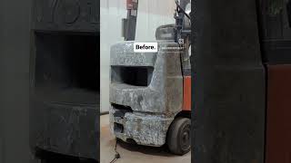 Check out this forklift makeover before-and-after...