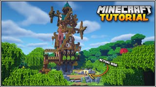 Minecraft Tutorial - How to Build a Fantasy Steampunk House in Minecraft