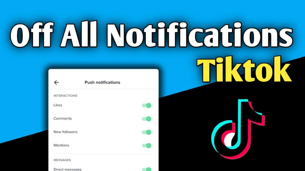 How to Turn Off TikTok Notifications (2021) Disable TikTok