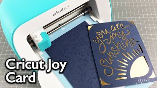 CRICUT JOY CARD MAKING | Watch how I made the Cricut Joy Sunshine Card | Cricut Joy Projects