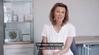 What is local estrogen?