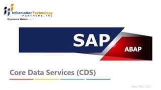 Understanding SAP HANA Core Data Services