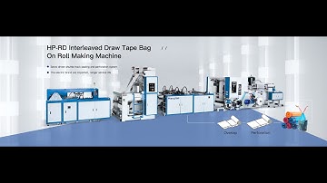 HP-RD Interleaved/overlap drawstring  rolling garbage bag making machine