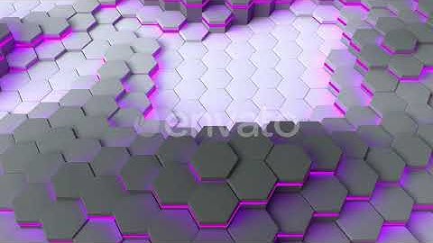 Abstract Hexagon Background Pink | Motion Graphics - Envato elements