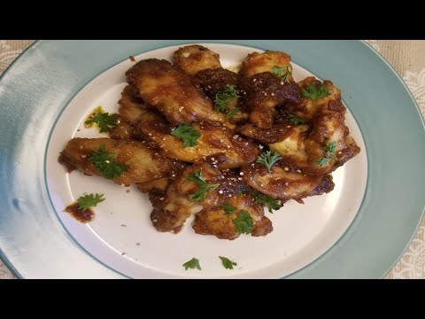 How to make a Sweet & Spicy Baked Chicken Wings Gambian Recipe