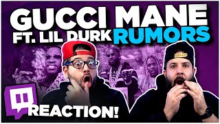 Gucci Mane - Rumors feat. Lil Durk [Official Video] | JK BROS TWITCH REACTION!!