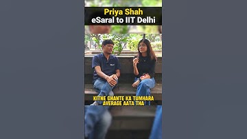 How many Hours she Studied Per Day to get IIT Delhi 🤔 | IIT Motivation 🔥#shorts #iit #jee #esaral