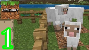 Minecraft Bedrock Survival - Gameplay Walkthrough Part 1 - My New Adventure (iOS, ANDROID)