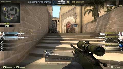 CSGO 1v5 AWP ACE and Bomb Defuse