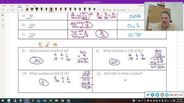 Video Answers Unit 3 Percent Practice Test