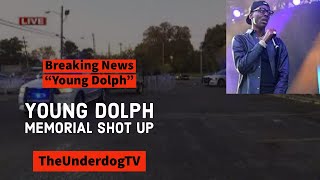 Young Dolph Memorial Shot Up One Person Shot #hiphopnews #atlanta #memphis