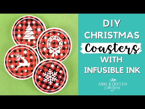 5 Little Monsters: Christmas Coasters with Infusible Ink