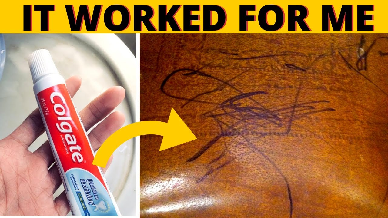An Easy Way To Remove Permanent Marker sharpie From Leather YouTube