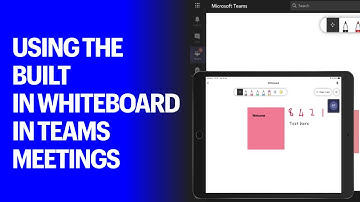 Using the built in whiteboard in teams