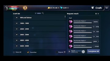 Cabal return of action 14 - Craft 32 pcs Slot Extender Hight ( 1 success ) - 1stAce