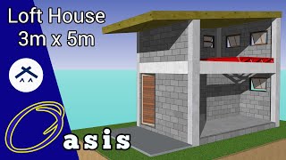 Loft House Design (3x5 Meter)