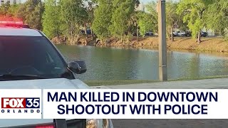 Man killed in downtown Orlando shootout with police officers by FOX 35 Orlando 13,076 views 3 days ago 2 minutes, 55 seconds