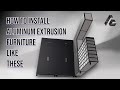The Ultimate Home Office Makeover: DIY furniture using aluminum extrusion and joinery perfection.