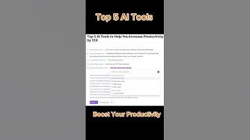 Top 5 AI Tools Help You Increase Productivity By 10X #aitools #aiwriting #airesearch #aicopilot