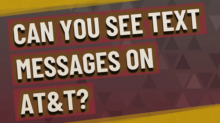 Can you see text messages on AT&T?