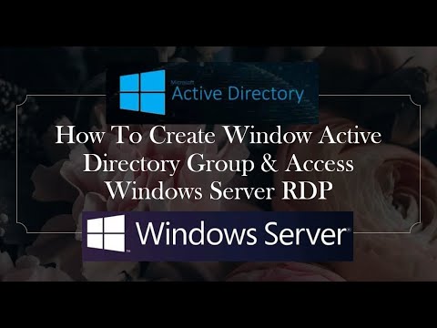 How To Create Window Active Directory Group & Access Windows Server RDP | adminCtrlX
