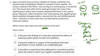 Khan Academy "Text Structure & Purpose" Questions (Advanced) screenshot 5