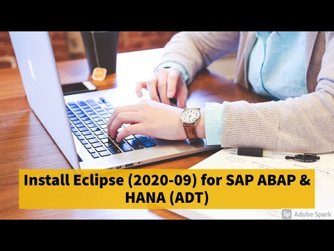 1. Install Eclipse (2020-09) for SAP ABAP and HANA ( ADT - ABAP Development Tools )