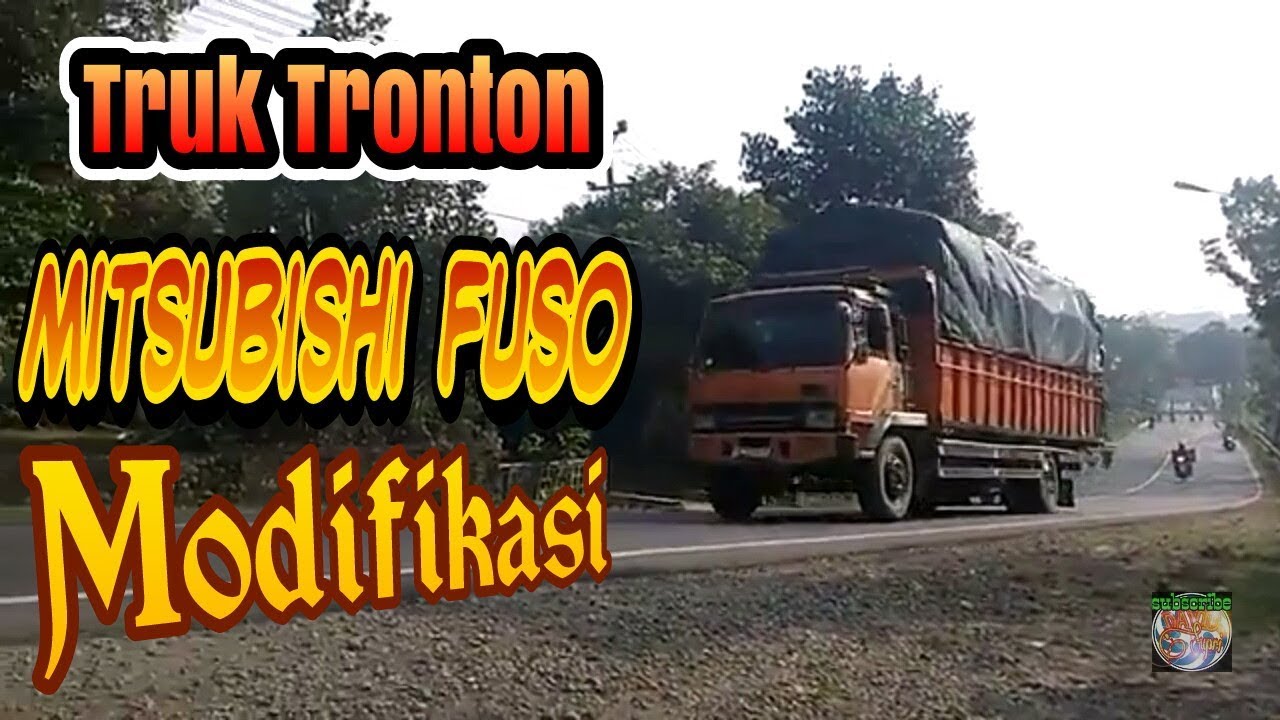  Truk  Tronton modifikasi mitsubishi fuso  gagal  nanjak  truk  