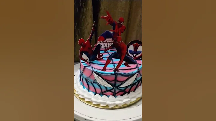 Spiderman theme cake #trendingshorts #trending #reels #homebaker #delicious #delicious